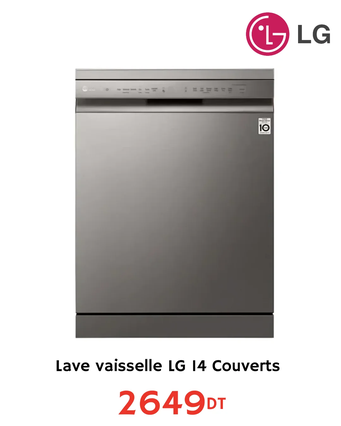 Lave vaisselle LG 14 couverts