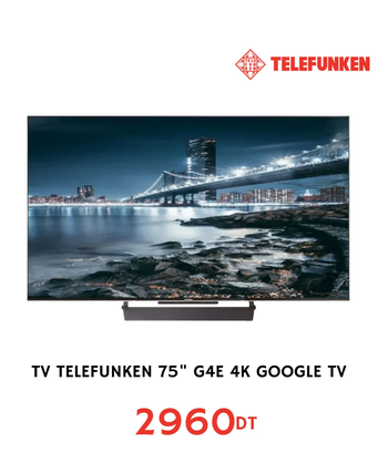 Tv Telefunken 75" Google Tv