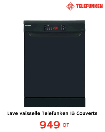 Lave vaisselle Telefunken 13 couverts